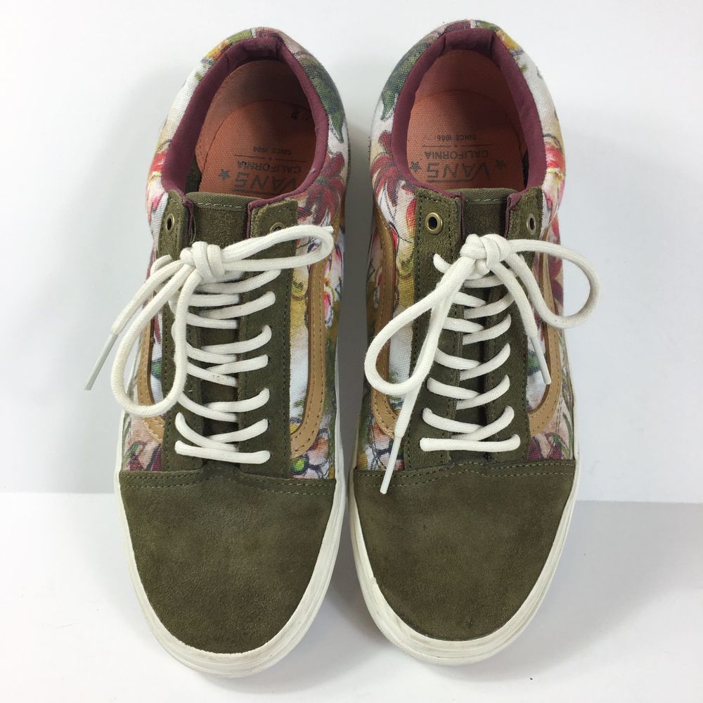 VANS CA Old Skool Reissue Floral Camo Dark Olive - Picture 3 of 7